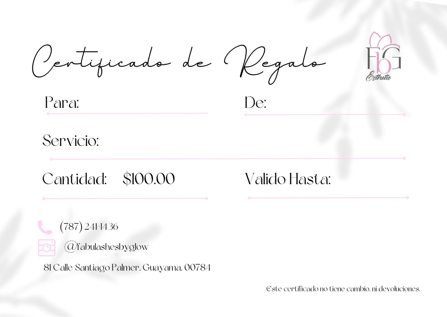 Fabulashes Gift Card